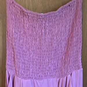 Pink sleeveless jumpsuit